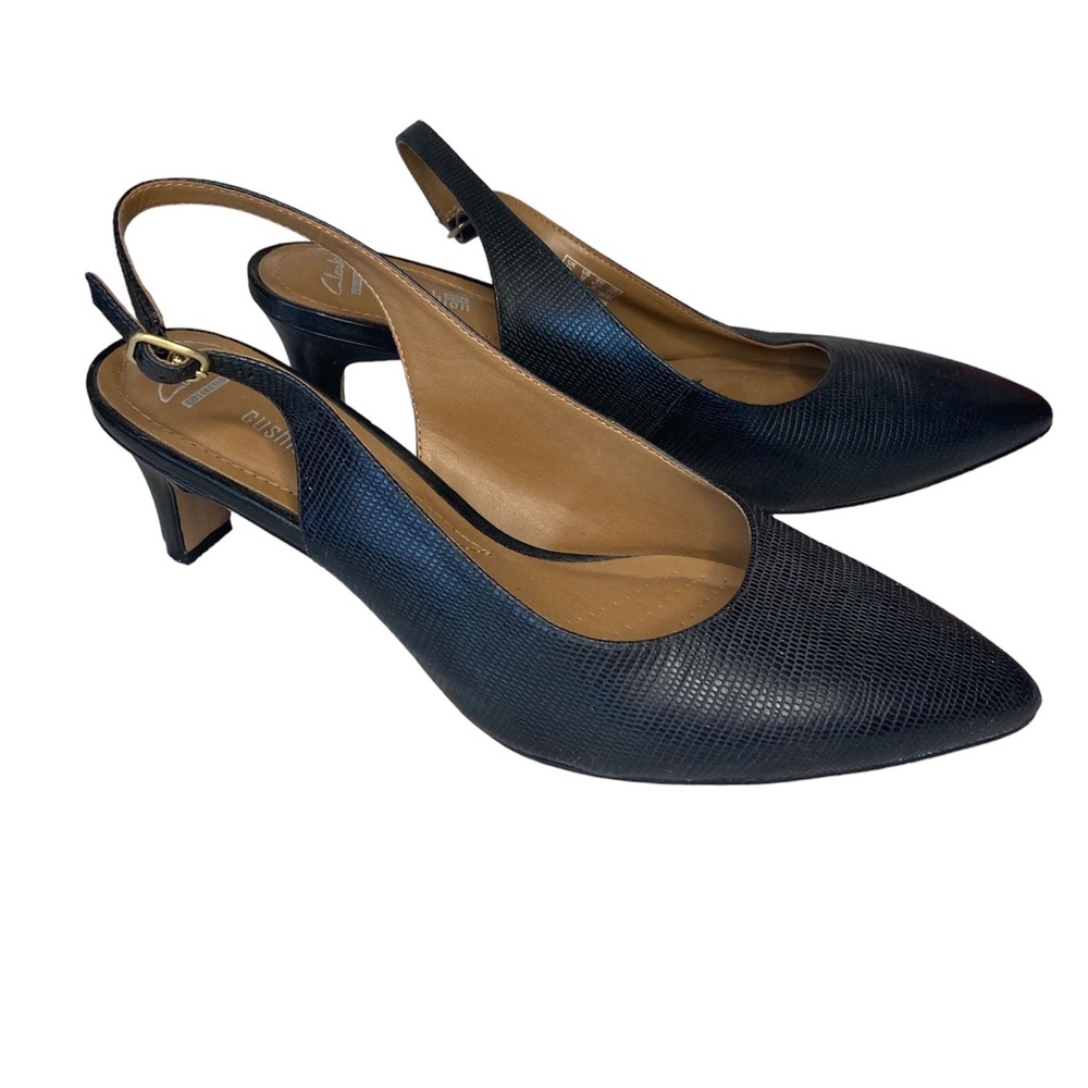 Clarks Black Slingback Heels